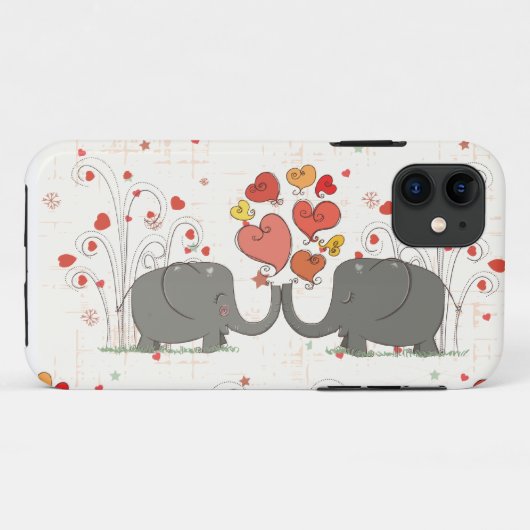 Valentijnsdag Elephants Case-Mate iPhone Case (Achterkant (horizontaal))