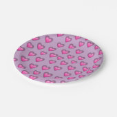 Valentijnsdag Emoji Papieren Bordje (Gekanteld)