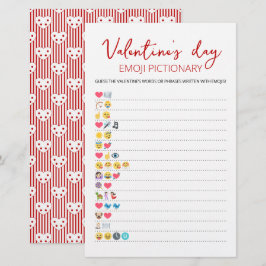 Valentijnsdag Emoji Pictionary spel met Antwoorden