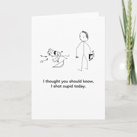 Valentijnsdag, en moord feestdagen kaart (Voorkant)