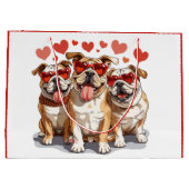 Valentijnsdag Engelse Bulldog Groot Cadeauzakje (Achterkant)