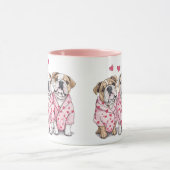 Valentijnsdag Engelse Bulldog Mok (Midden)