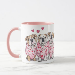 Valentijnsdag Engelse Bulldog Mok