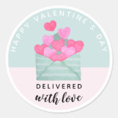 Valentijnsdag Envelop Harten Sticker (Voorkant)