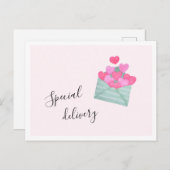 Valentijnsdag Envelope hoort pasta Briefkaart (Voorkant / Achterkant)