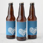 Valentijnsdag Eten en Drank Etikettenreeks Bier Etiket (Flessen)