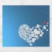 Valentijnsdag Eten en Drank Etikettenreeks Bier Etiket (Enkel label)