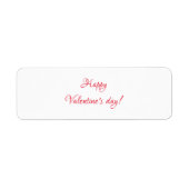 Valentijnsdag Etiket (Voorkant)