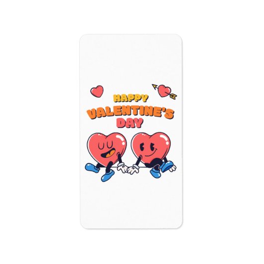 Valentijnsdag Etiket (Voorkant)