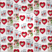 Valentijnsdag Fabric Stof (Delen)