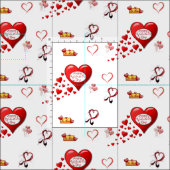 Valentijnsdag Fabric Stof (Delen)