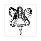 Valentijnsdag Fairy Love Rubberstempel (Afrduk)