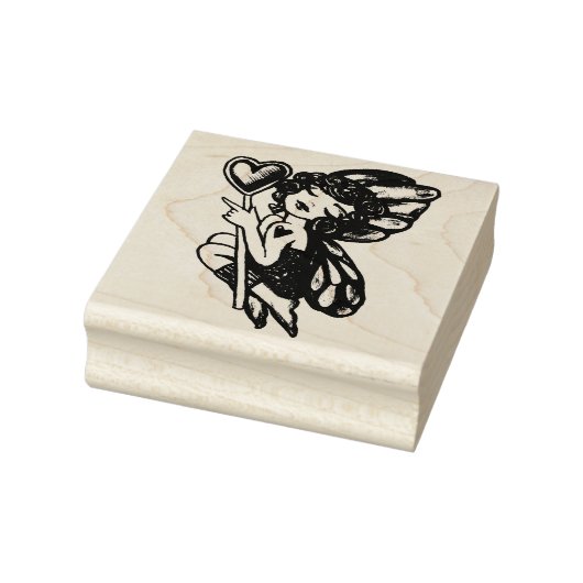 Valentijnsdag Fairy Rubberstempel (Stempel)