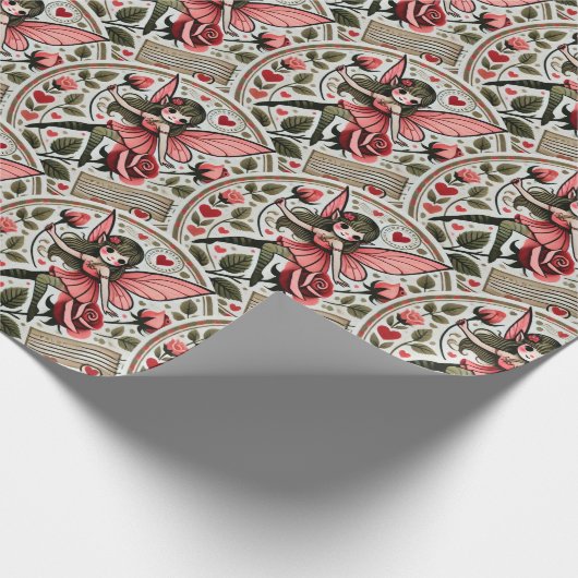 Valentijnsdag Fairy Valentijn Cadeaupapier (Hoek)