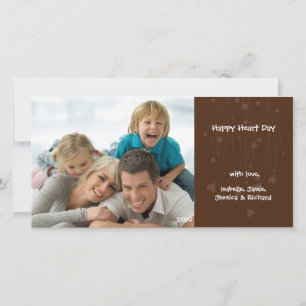 Valentijnsdag Familie Liefde Fotokaart Feestdagenkaart