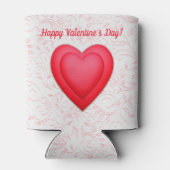 Valentijnsdag Fancy Rode Harten Blikjeskoeler (Achterkant)