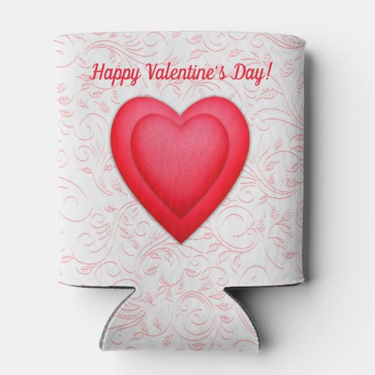 Valentijnsdag Fancy Rode Harten Blikjeskoeler (Achterkant)