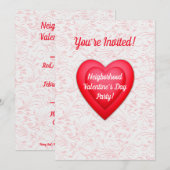 Valentijnsdag Fancy rode harten gepersonaliseerd Kaart (Voorkant / Achterkant)