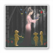 Valentijnsdag fantasie romantiek sticker (Voorkant)