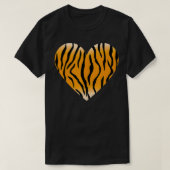 Valentijnsdag Fashionable Tiger Stripe Pattern H T-shirt (Design voorkant)