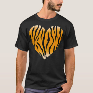 Valentijnsdag Fashionable Tiger Stripe Pattern H T-shirt