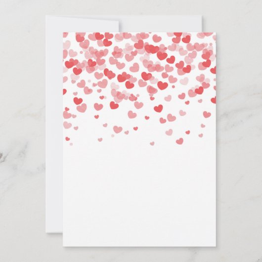 Valentijnsdag Favoriete dingen Uitnodiging (Achterkant)