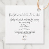 Valentijnsdag februari Pop van | Vastgoed Chic Bedankjes Labels (Achterkant)