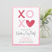 Valentijnsdag Feest Evenement Uitnodiging (Staand voorkant)