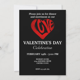 VALENTIJNSDAG FEEST MET RETRO HART  KAART