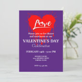 VALENTIJNSDAG FEEST MET RODE HART LIEFDE KAART (Staand voorkant)