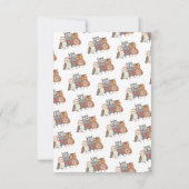 Valentijnsdag Feest Uil Thema Kaart (Achterkant)