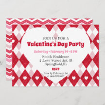 Valentijnsdag Feest Uitnodiging