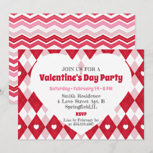 Valentijnsdag Feest Uitnodiging