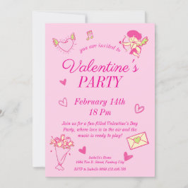 Valentijnsdag Feest Uitnodiging