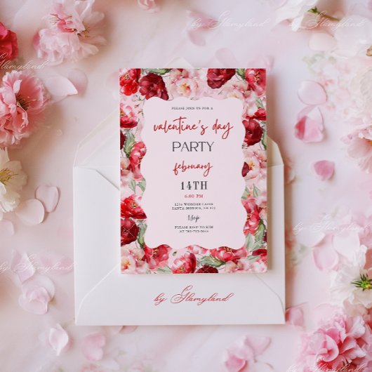 Valentijnsdag Feest Uitnodiging