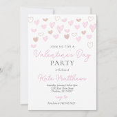 Valentijnsdag Feest Uitnodiging (Voorkant)