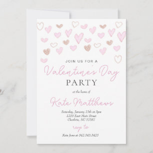 Valentijnsdag feest uitnodiging