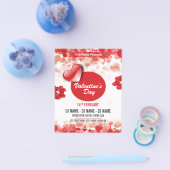 Valentijnsdag Feest Uitnodiging Flyer (Enkel)