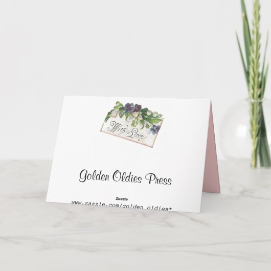  Valentijnsdag Feestdagen Kaart (Achterkant)