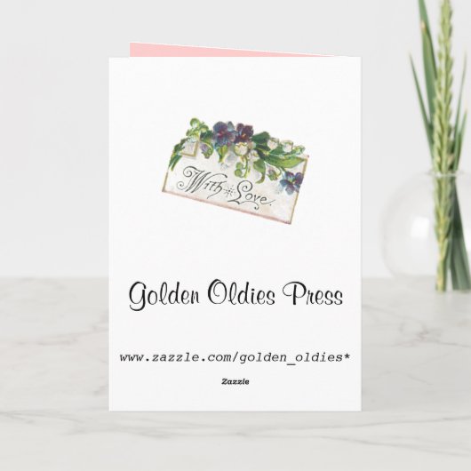 Valentijnsdag Feestdagen Kaart (Achterkant)