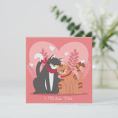 Valentijnsdag Feestdagenkaart (Staand voorkant)