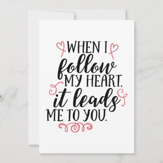 Valentijnsdag Feestdagenkaart (Voorkant)