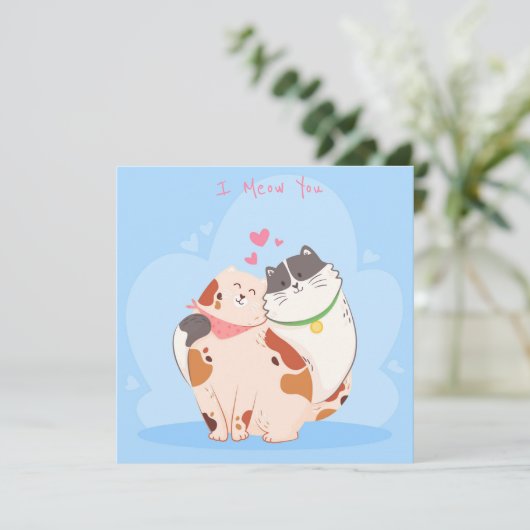 Valentijnsdag Feestdagenkaart (Staand voorkant)