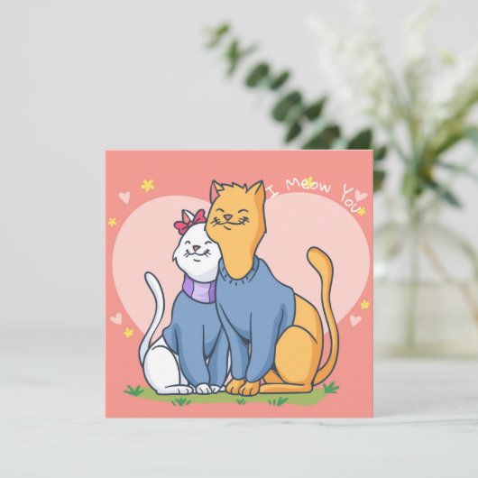 Valentijnsdag Feestdagenkaart (Staand voorkant)