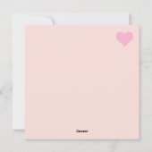 Valentijnsdag Feestdagenkaart (Achterkant)