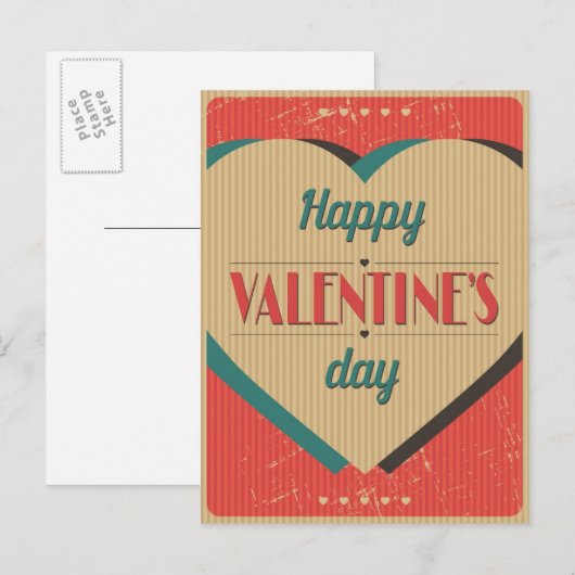  Valentijnsdag Feestdagenkaart (Voorkant / Achterkant)