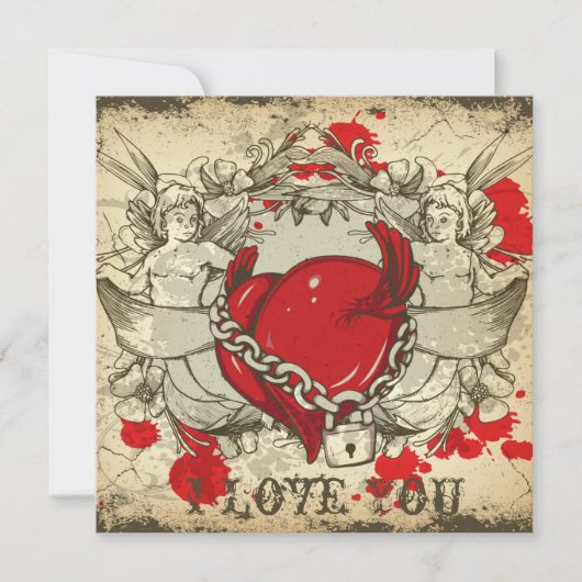 Valentijnsdag Feestdagenkaart (Voorkant)