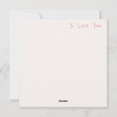 Valentijnsdag Feestdagenkaart (Achterkant)