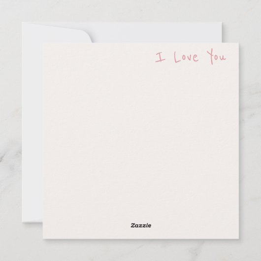 Valentijnsdag Feestdagenkaart (Achterkant)