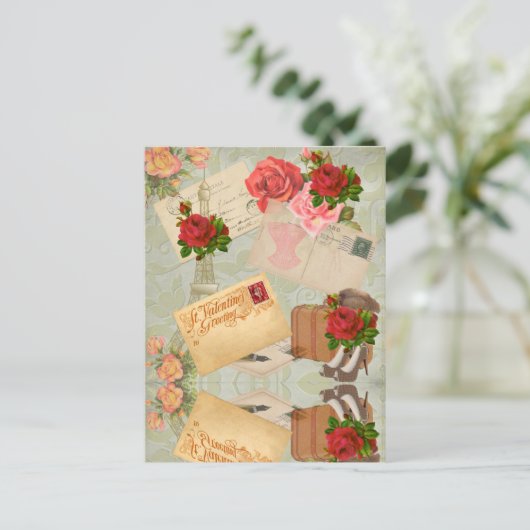 Valentijnsdag Feestdagenkaart (Staand voorkant)